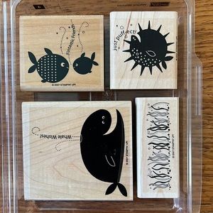 Stampin’ Up! WHALE WISHES rubber stamp set
